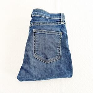 Veronica Beard Kate 10" Skinny Dark Wash Vintage w/Fray Denim Jeans Size 26